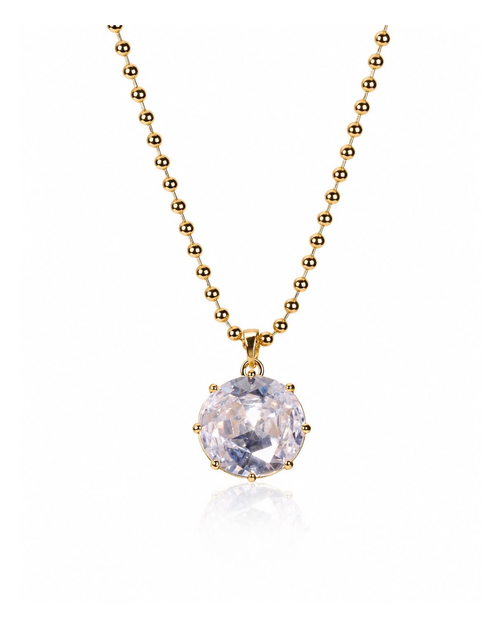 Colar Oval Esferas Gold coleção Lumière — vista frontal