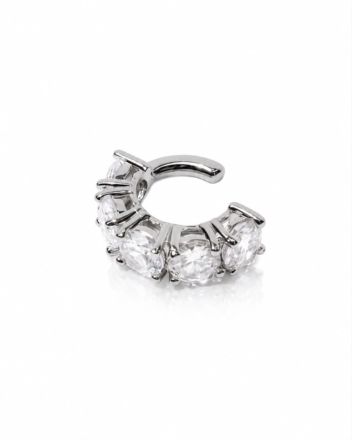 Piercing Fake Ajustável Cristal coleção Lumière — vista frontal