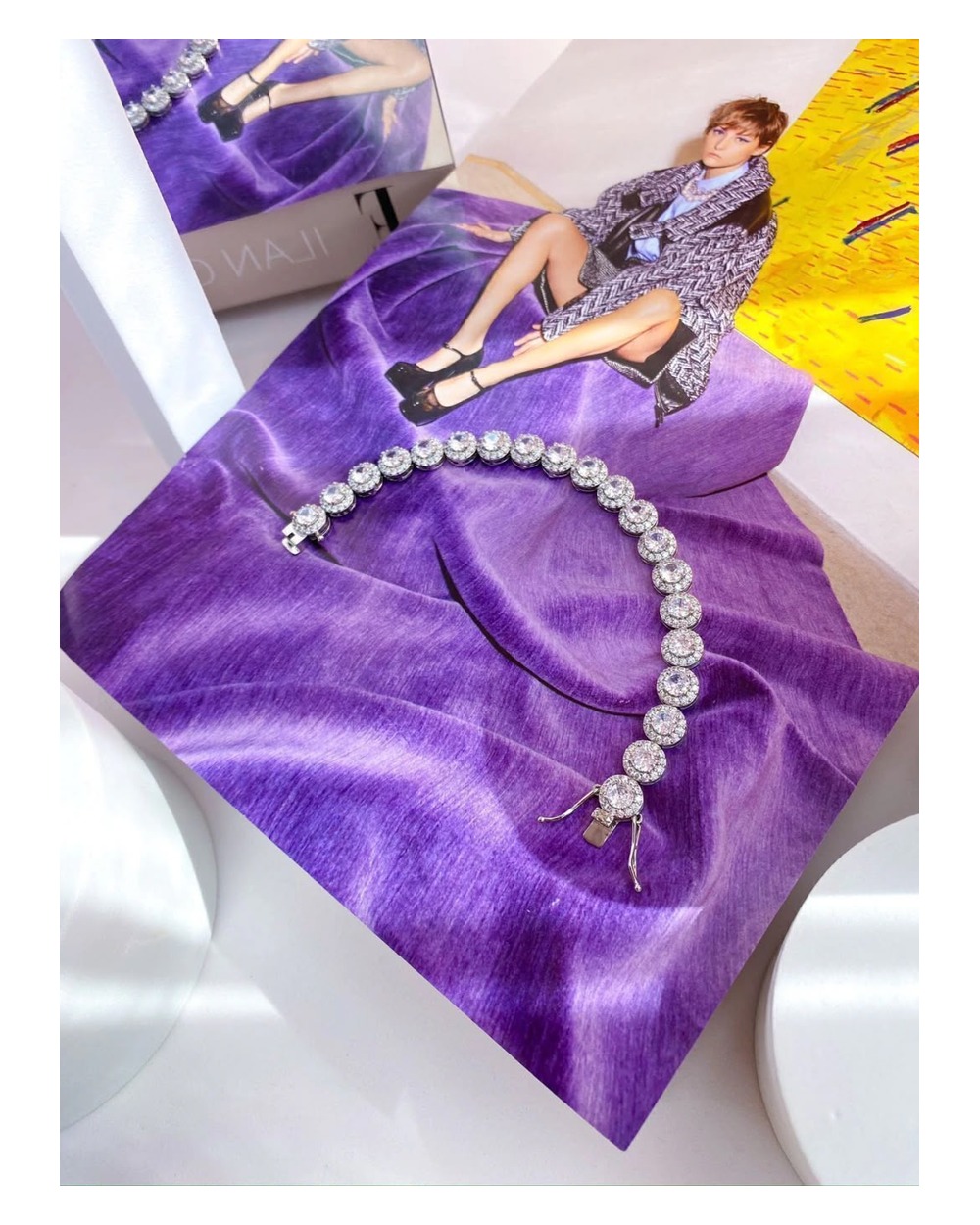 Pulseira Zircônia Diamond coleção Lumière — modelo usando